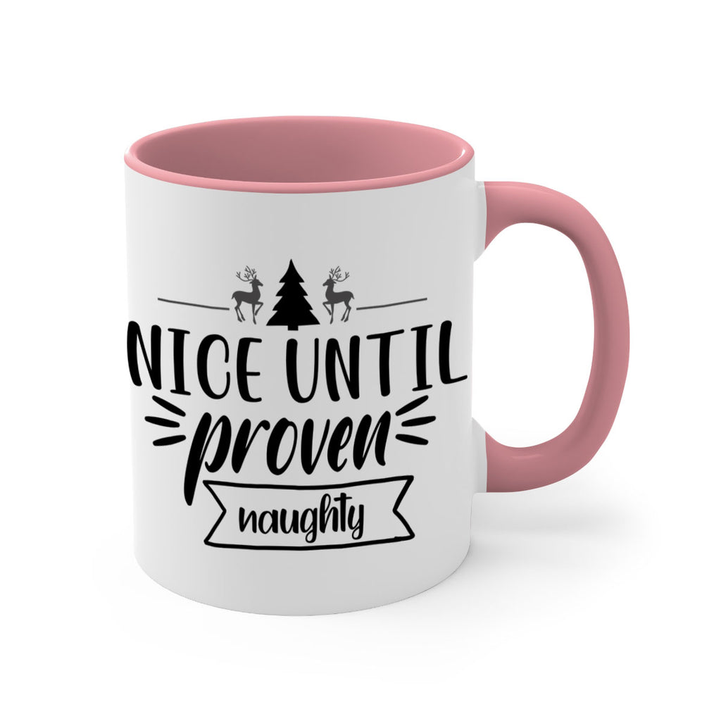 nice until proven naughty style 541#- christmas-Mug / Coffee Cup