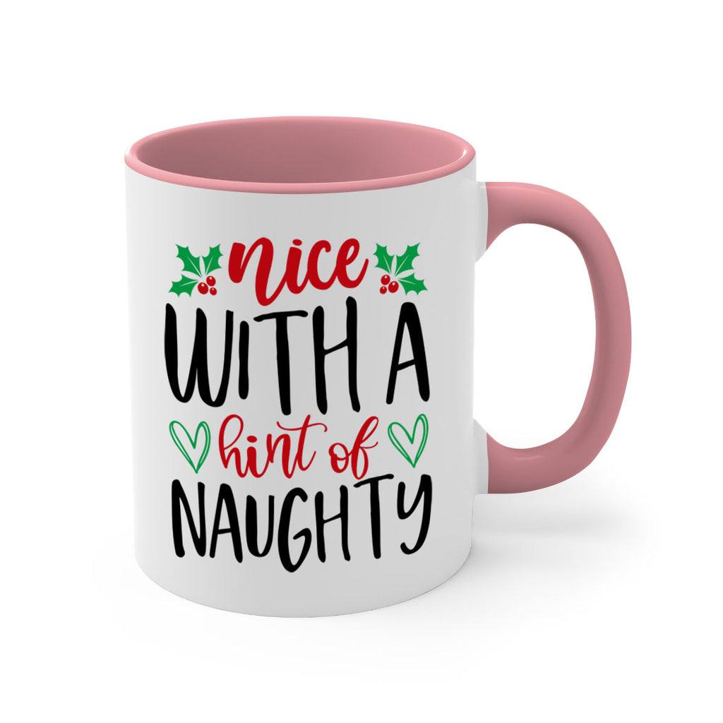 nice with a hint of naughty style 542#- christmas-Mug / Coffee Cup