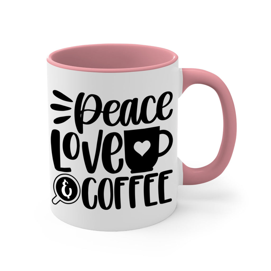 peace love coffee 49#- coffee-Mug / Coffee Cup