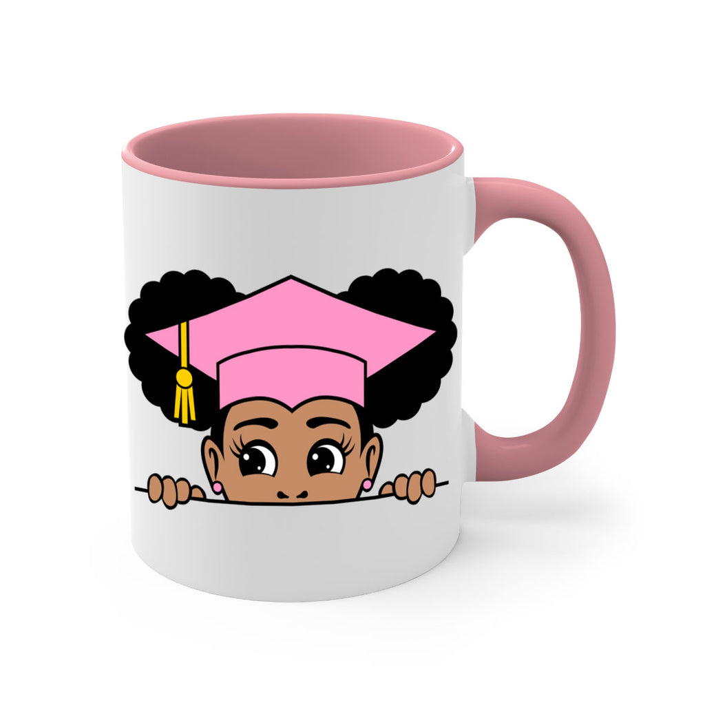peekaboo afro puffs grad girl 23#- Black women - Girls-Mug / Coffee Cup