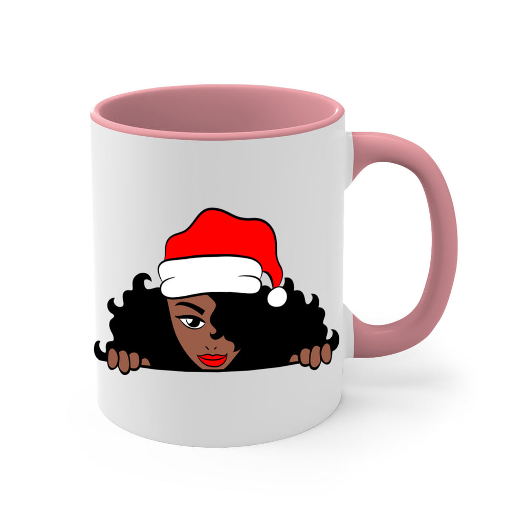 peekaboo santa girl 22#- Black women - Girls-Mug / Coffee Cup