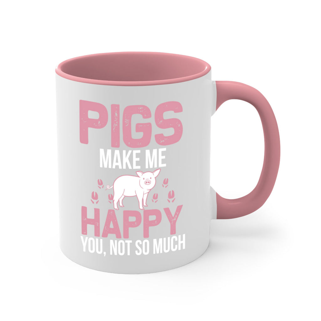 pigs make me happy Style 35#- pig-Mug / Coffee Cup