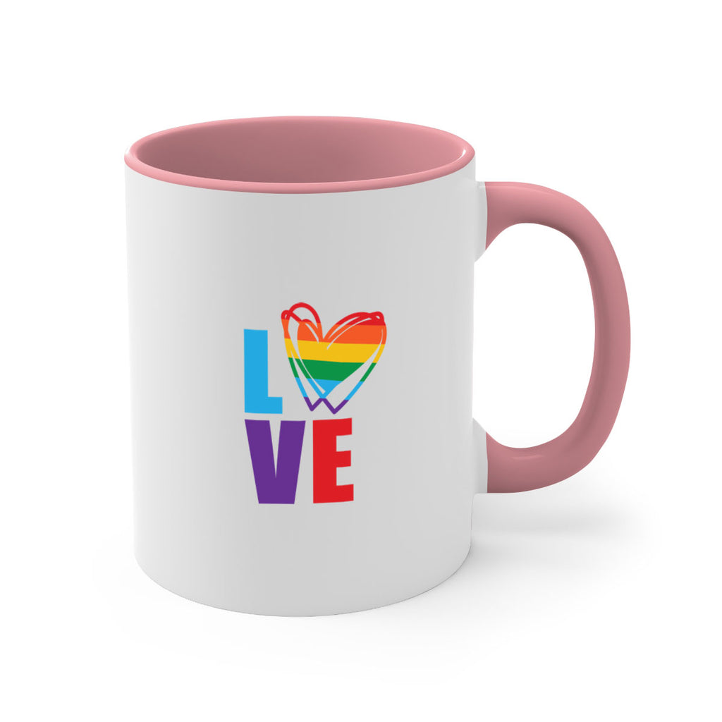 pride love heart 64#- lgbt-Mug / Coffee Cup