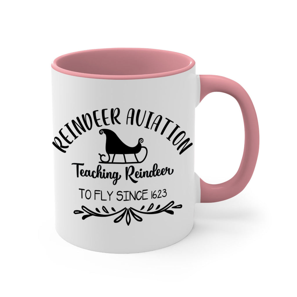 reindeer aviation teaching reindeer to fly since style 595#- christmas-Mug / Coffee Cup