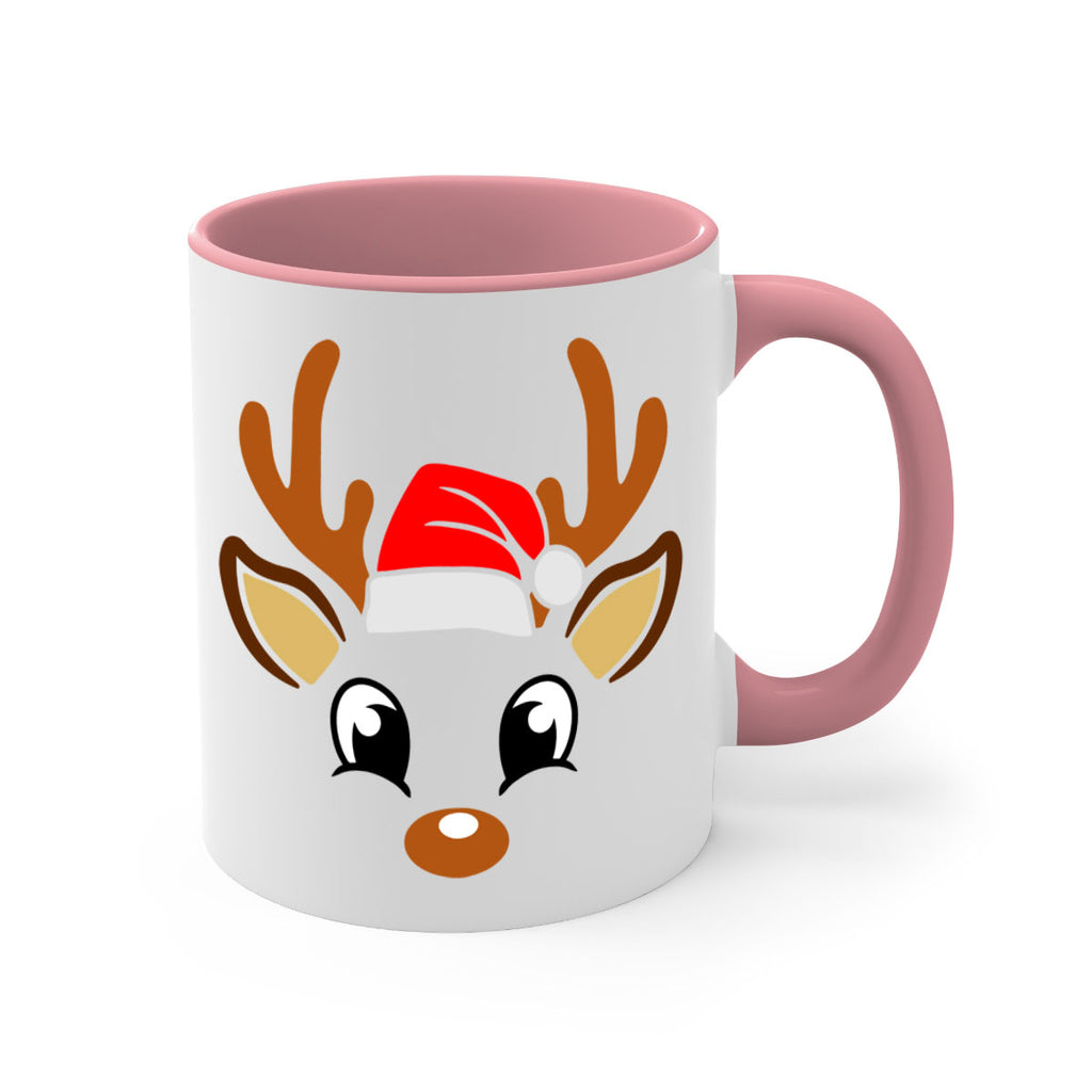 reindeer face style 596#- christmas-Mug / Coffee Cup