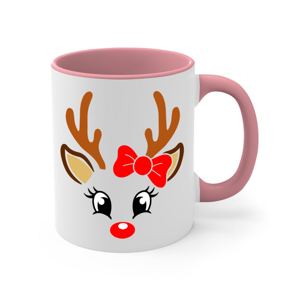 reindeer face style 598#- christmas-Mug / Coffee Cup