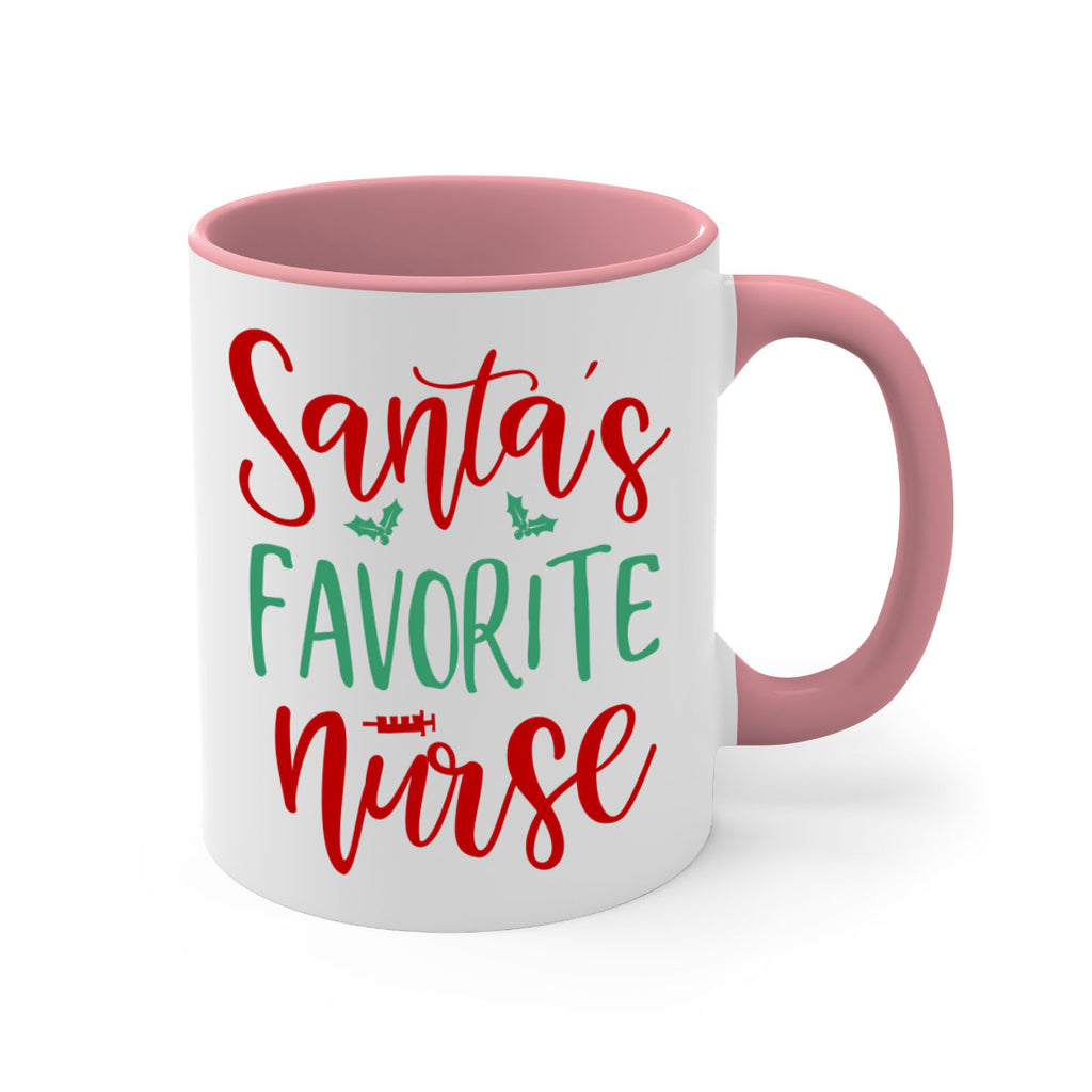 santa s favorite nurse style 608#- christmas-Mug / Coffee Cup