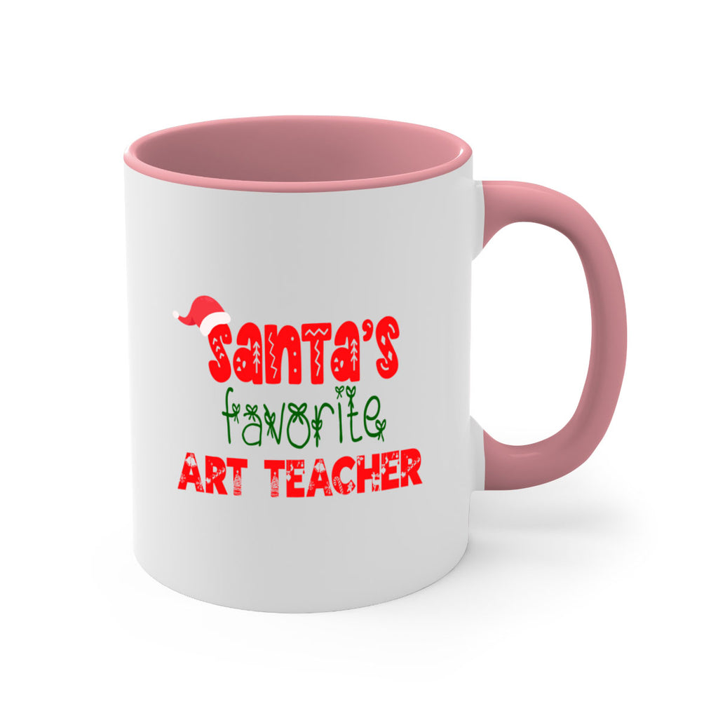 santas favorite art teacher style 652#- christmas-Mug / Coffee Cup