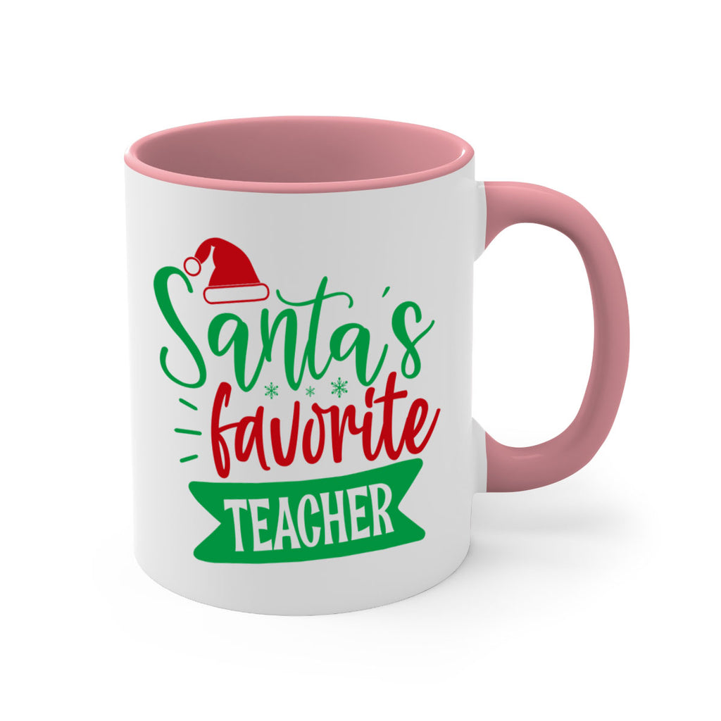 santas favorite teacher style 1116#- christmas-Mug / Coffee Cup