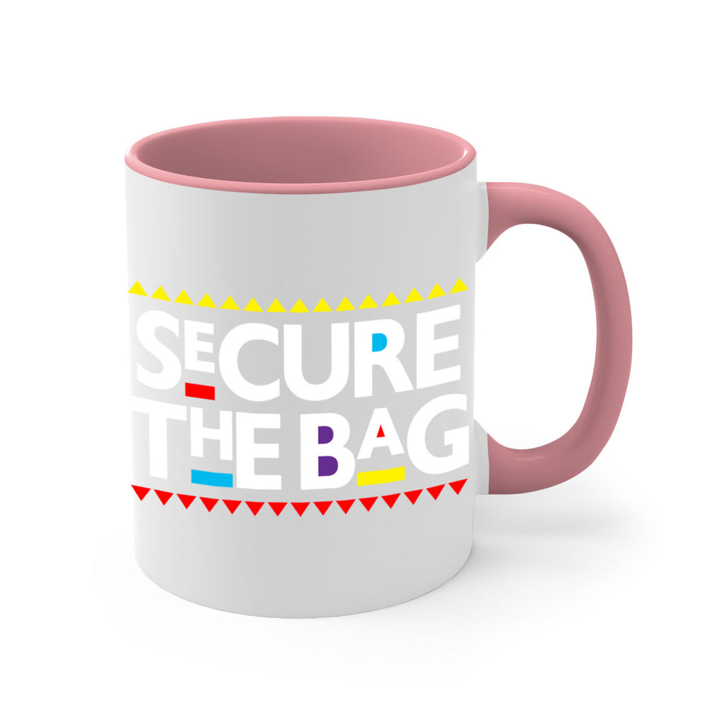 secure the bag 39#- black words - phrases-Mug / Coffee Cup