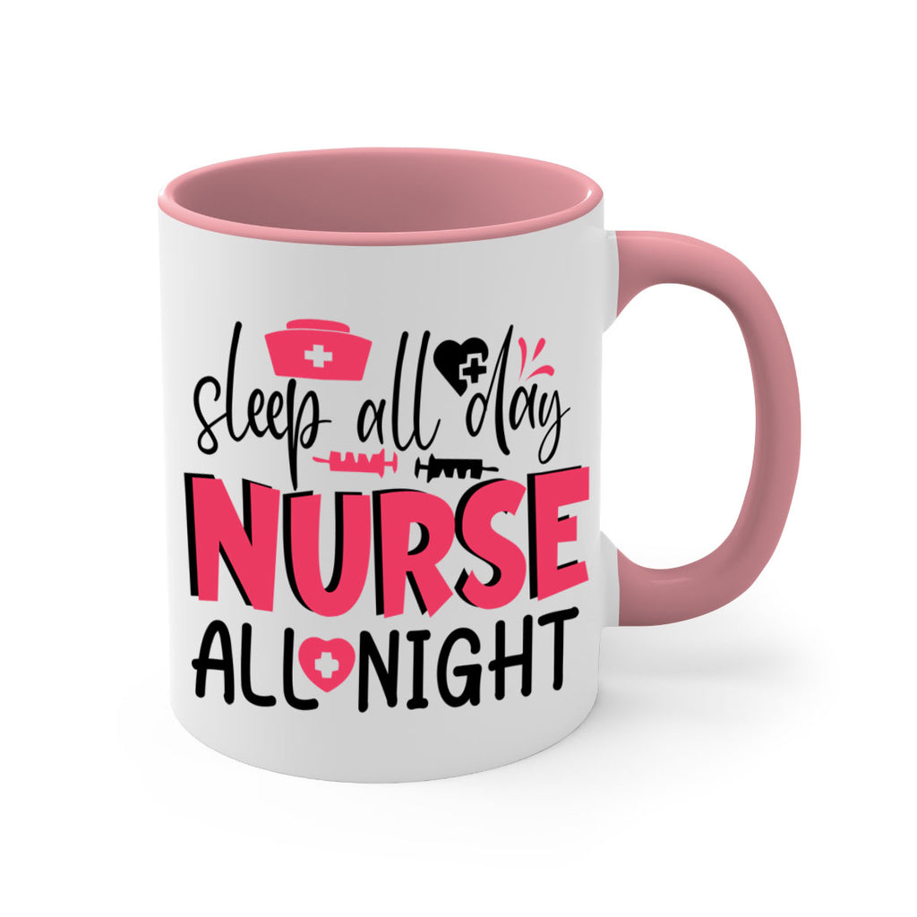 sleep all day nurse all night Style Style 35#- nurse-Mug / Coffee Cup