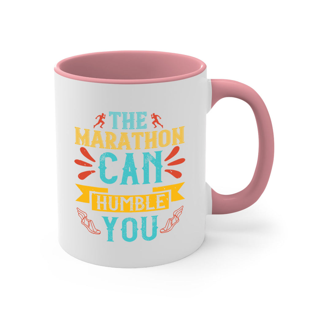 the marathon can humble you 14#- running-Mug / Coffee Cup