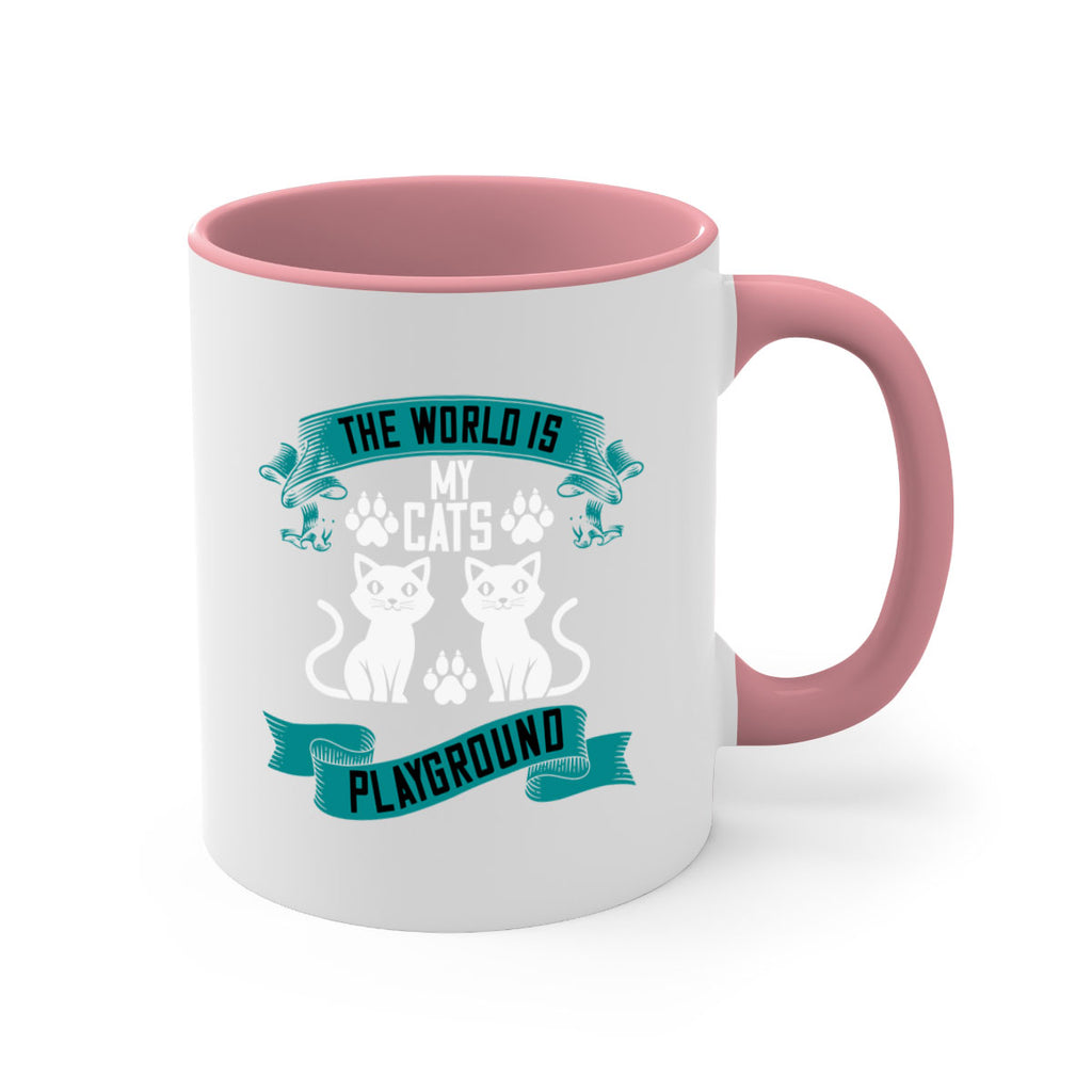 the world is my cats playground Style 119#- cat-Mug / Coffee Cup