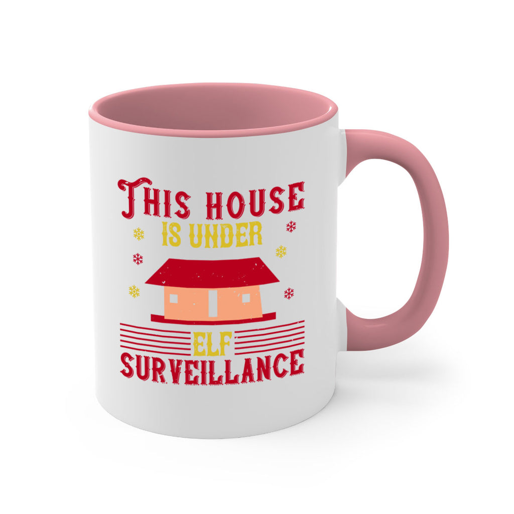 this house is under elf surveillance 349#- christmas-Mug / Coffee Cup