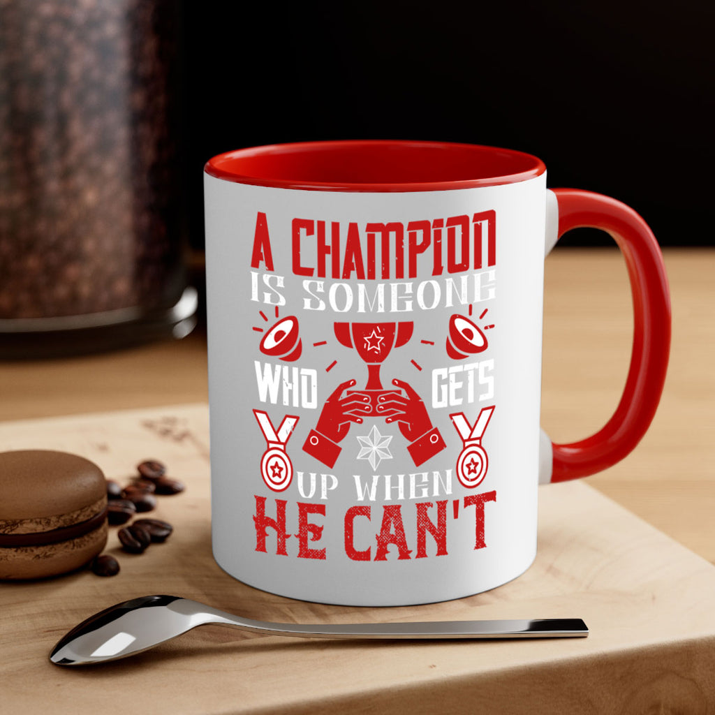 A champion is someone who gets up when he cant Style 50#- dentist-Mug / Coffee Cup