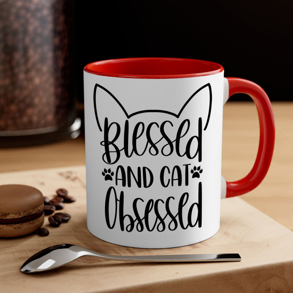 Blessed And Cat Obsessed Style 79#- cat-Mug / Coffee Cup