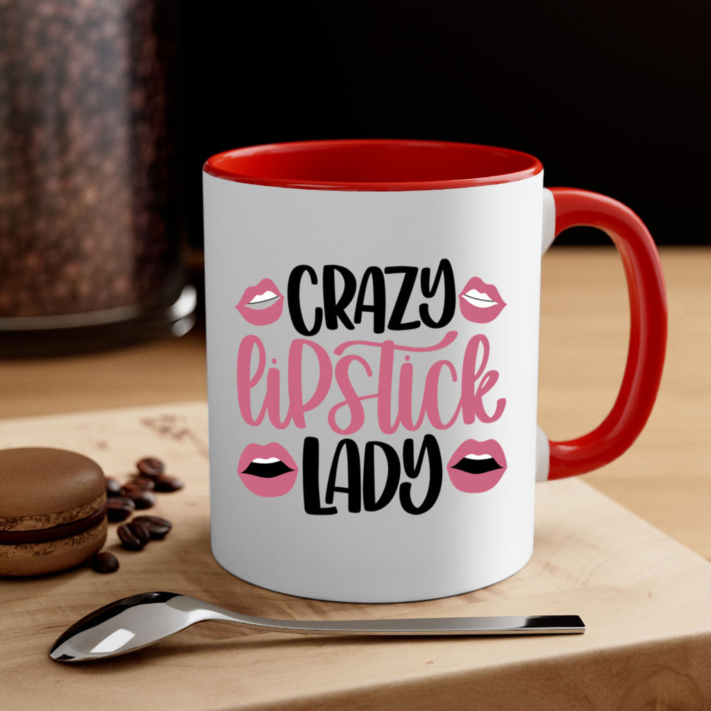 Crazy Lipstick Lady Style 107#- makeup-Mug / Coffee Cup