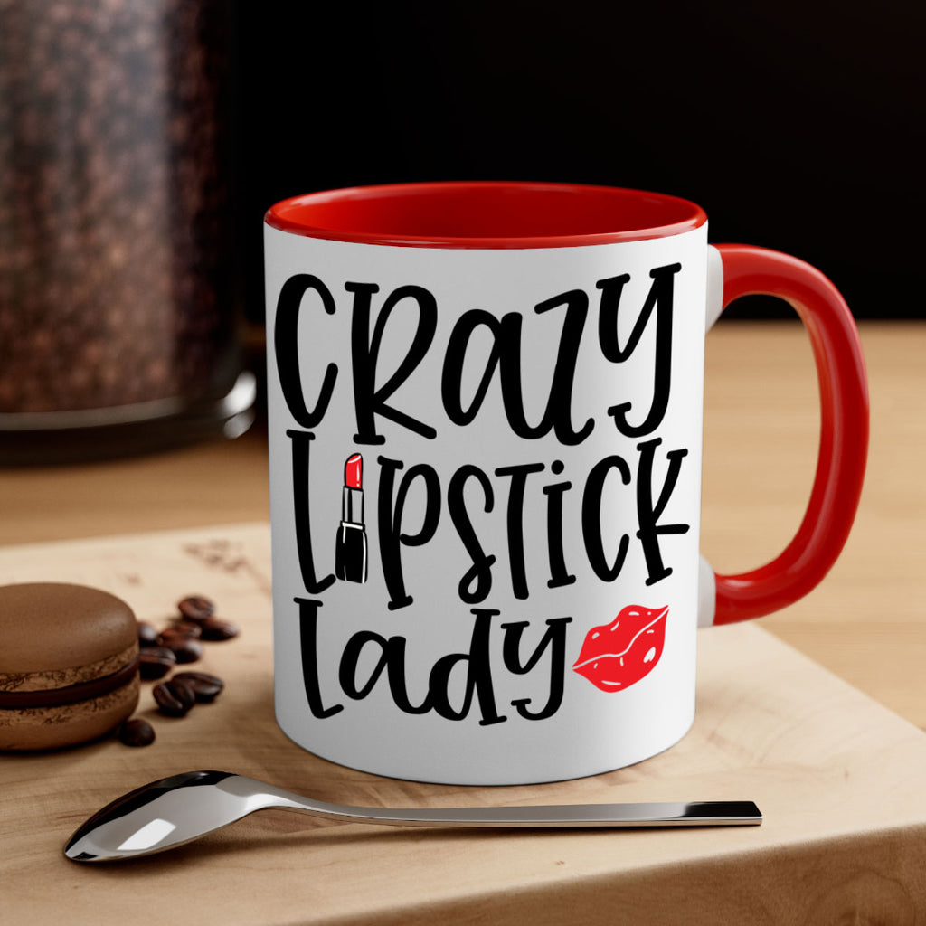 Crazy Lipstick Lady Style 240#- makeup-Mug / Coffee Cup