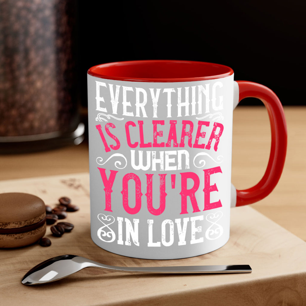 Everything is clearer when youre in love Style 48#- Dog-Mug / Coffee Cup