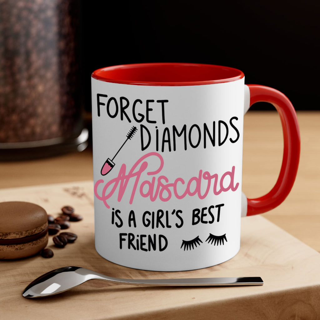 Forget Diamonds Mascara is a Girls Best Friend Style 100#- makeup-Mug / Coffee Cup