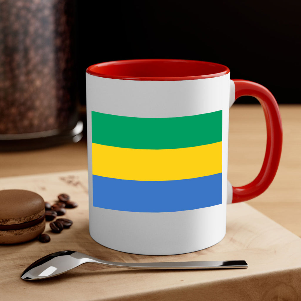 Gabon 136#- world flag-Mug / Coffee Cup