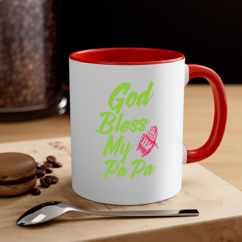 God Bless Papa 107#- grandpa-Mug / Coffee Cup