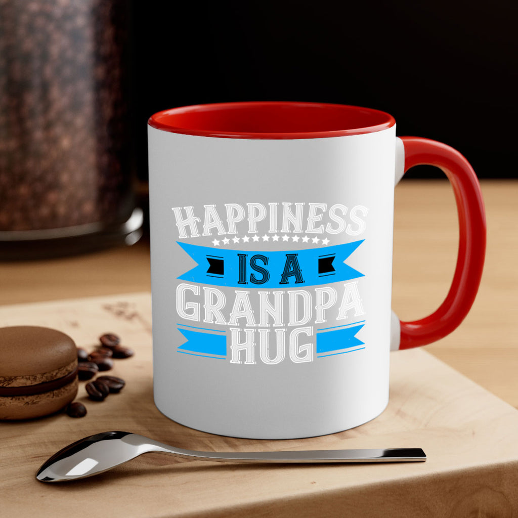 Happiness is a grandpa hug 94#- grandpa-Mug / Coffee Cup