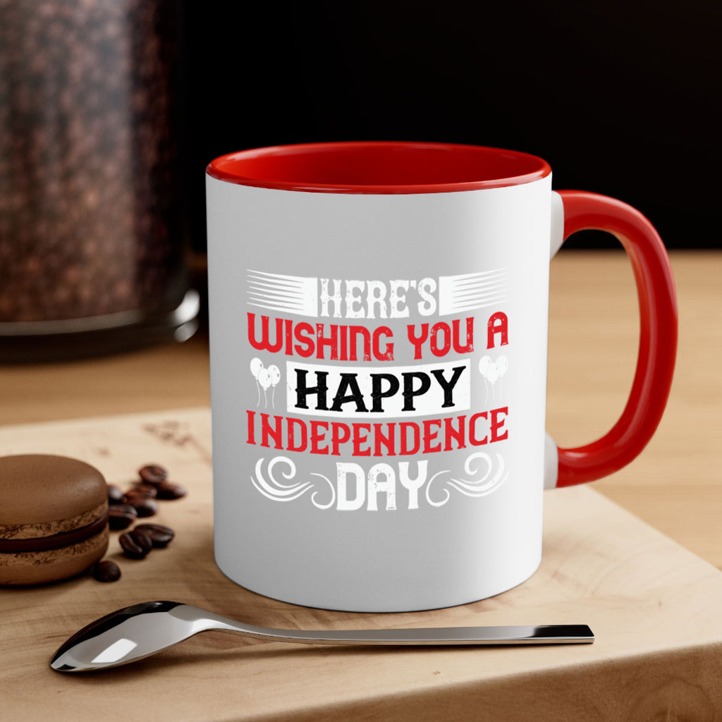 Heres wishing you a happy Independence Day Style 111#- 4th Of July-Mug / Coffee Cup