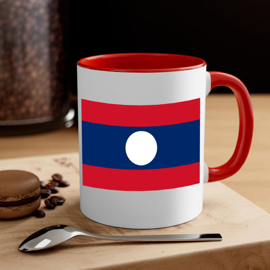 Laos 105#- world flag-Mug / Coffee Cup