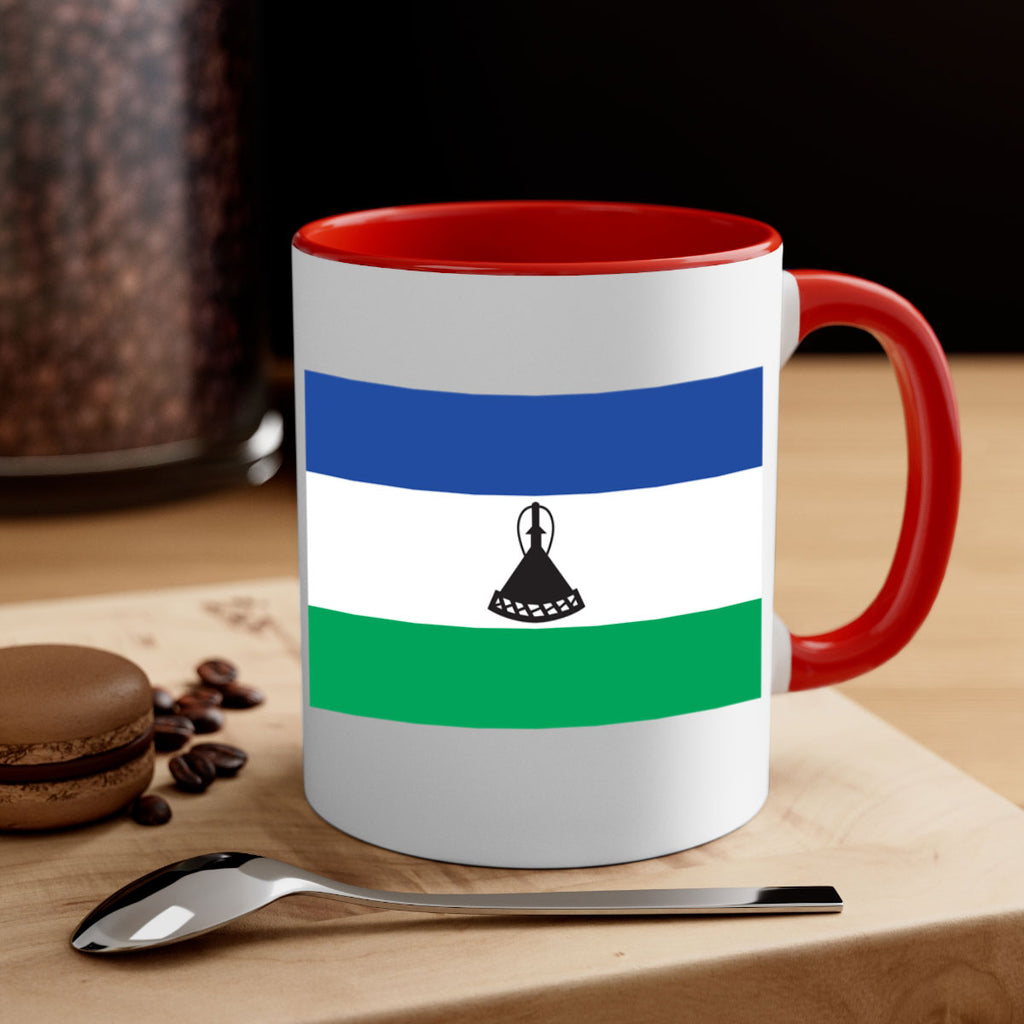 Lesotho 102#- world flag-Mug / Coffee Cup