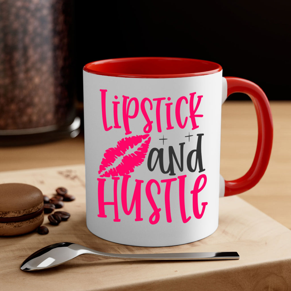 Lipstick and Hustle design Style 230#- makeup-Mug / Coffee Cup