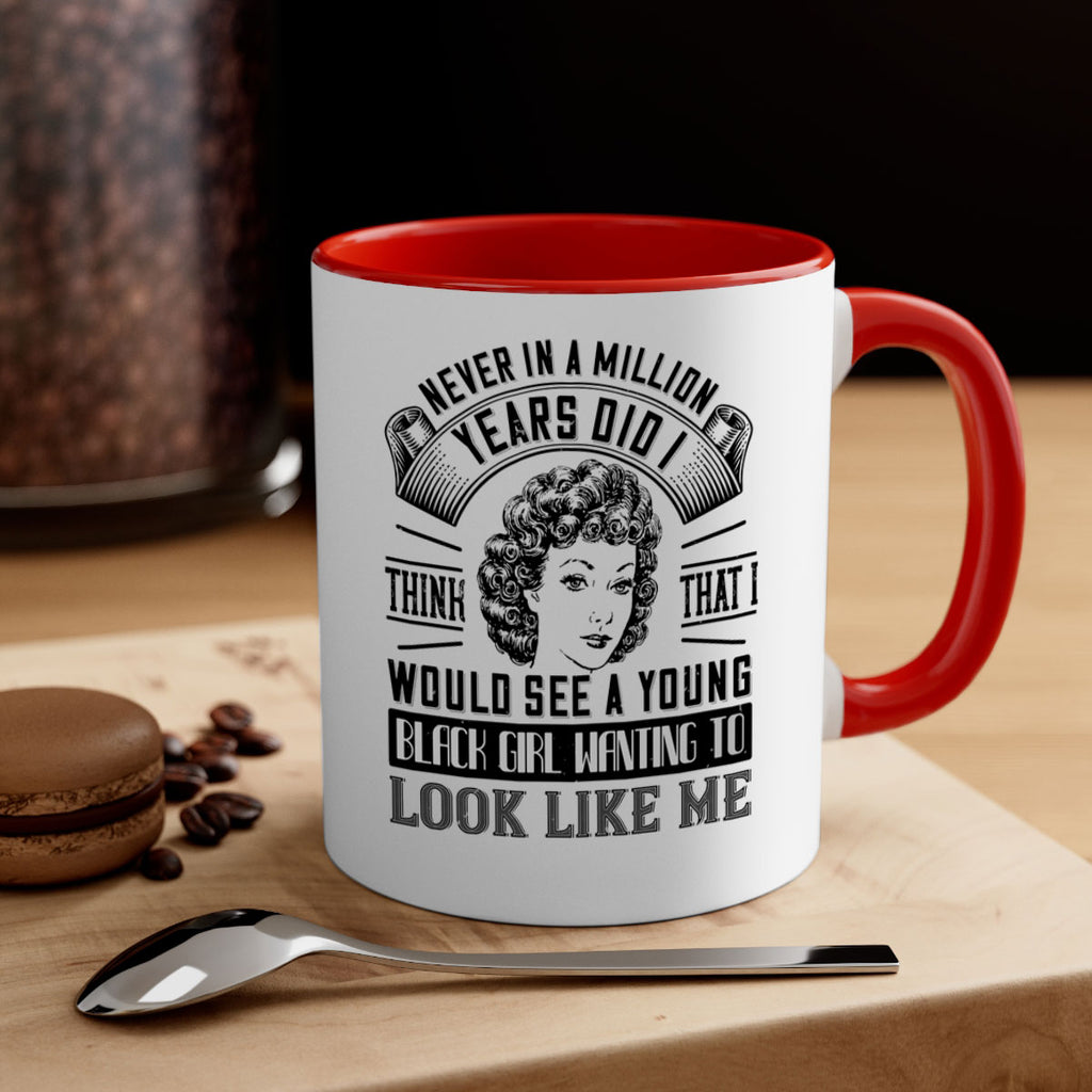 Never in a million years did I think that I would see a young black girl Style 19#- Afro - Black-Mug / Coffee Cup