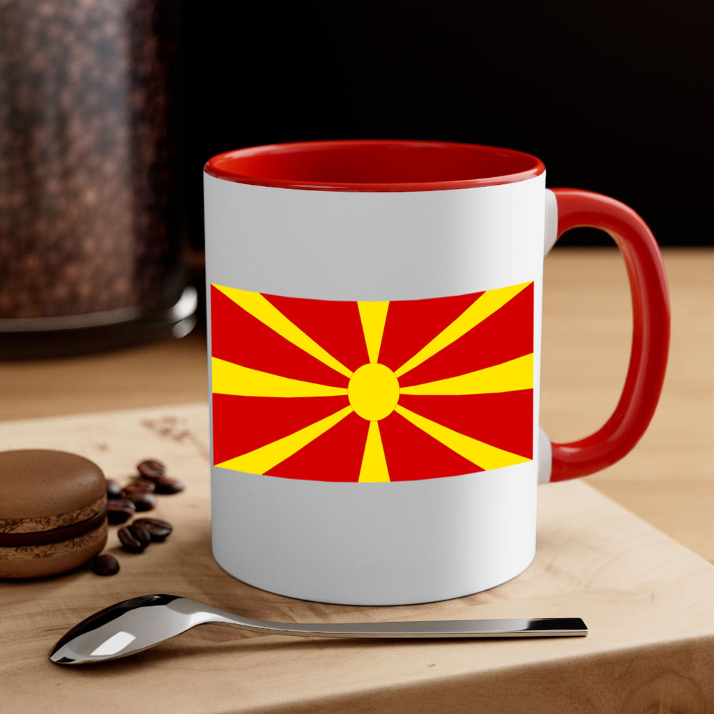 North Macedonia 69#- world flag-Mug / Coffee Cup