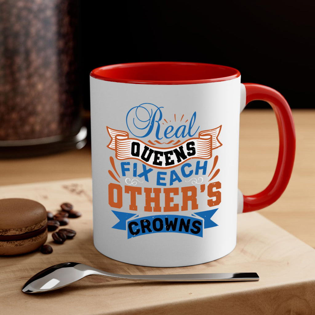 Real queens fix each other’s crowns Style 62#- best friend-Mug / Coffee Cup