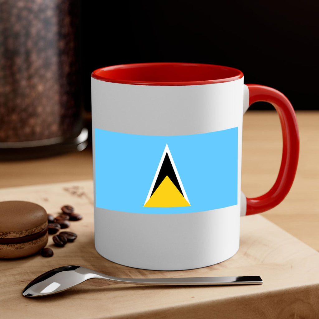 Saint Lucia 51#- world flag-Mug / Coffee Cup