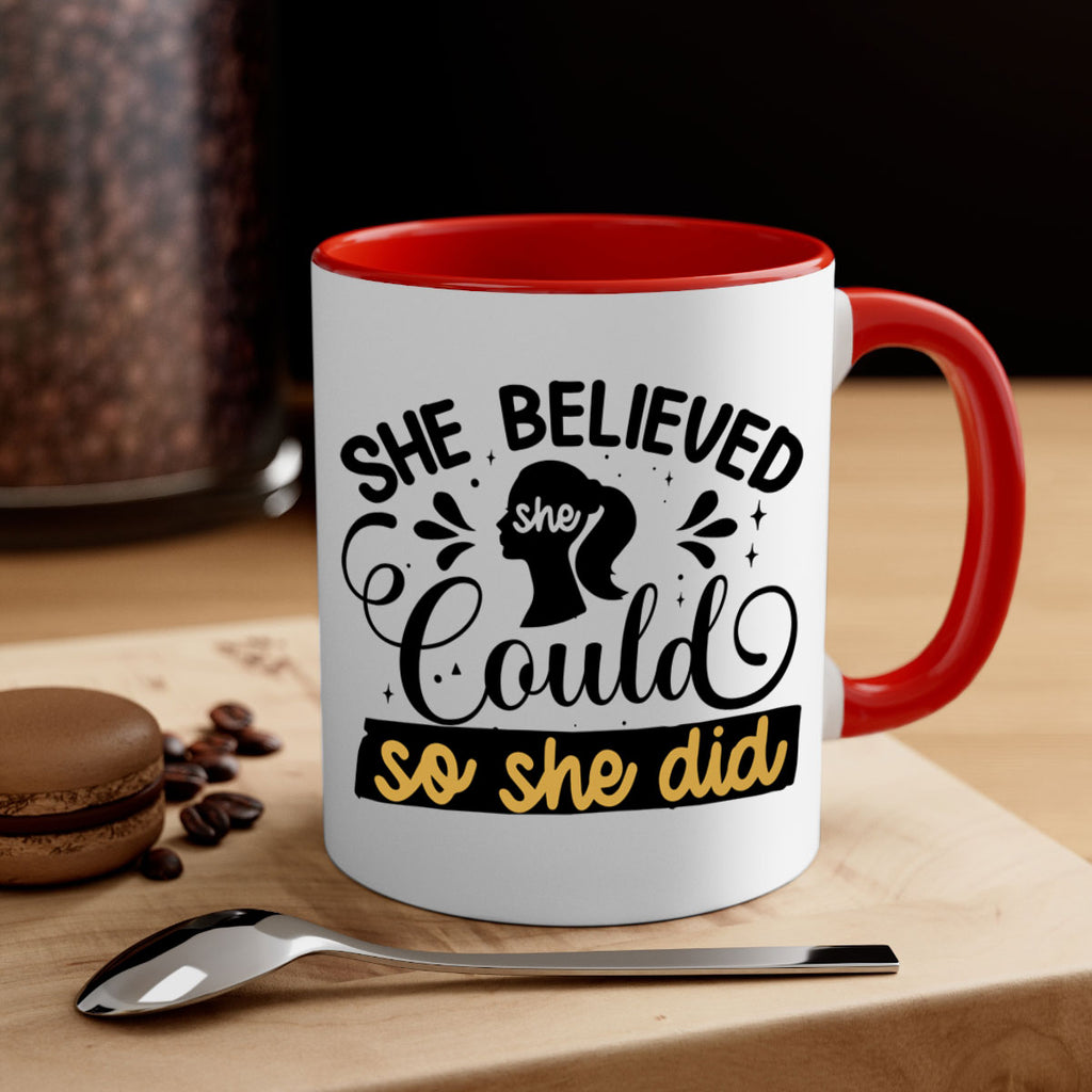 She believed she could she did Style 7#- Black women - Girls-Mug / Coffee Cup