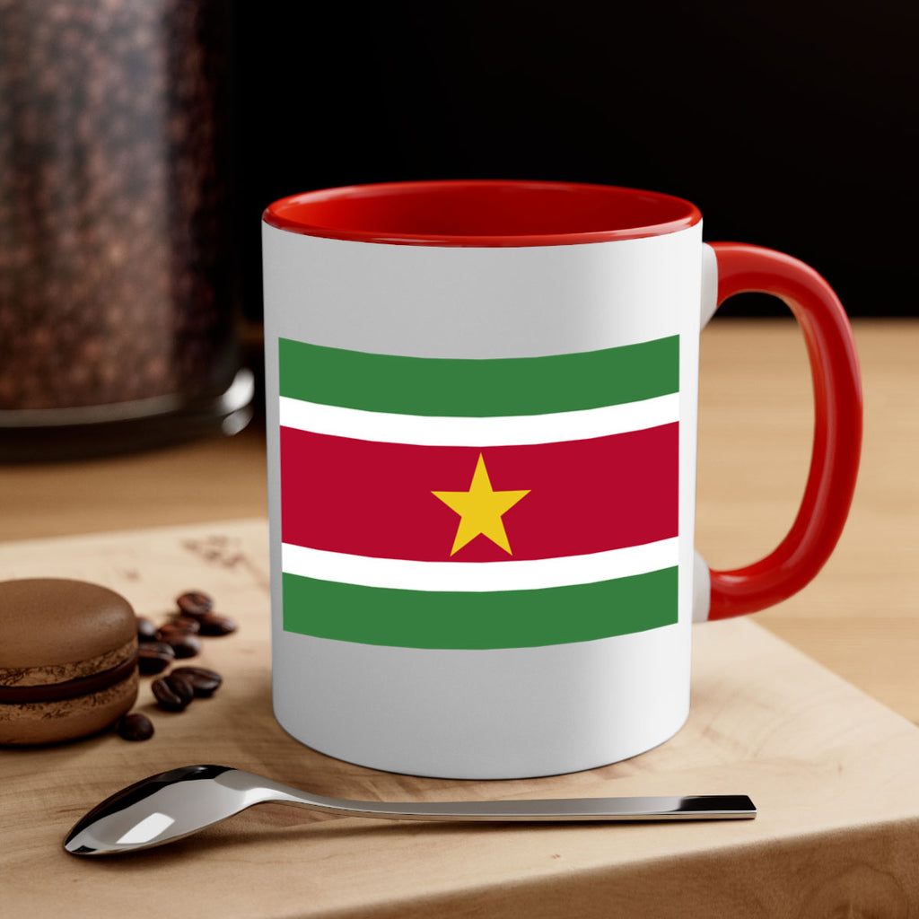 Suriname 30#- world flag-Mug / Coffee Cup
