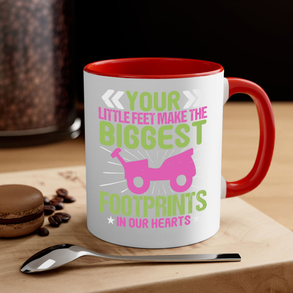 Your Litle feet me foot prints in our hearts Style 158#- baby2-Mug / Coffee Cup