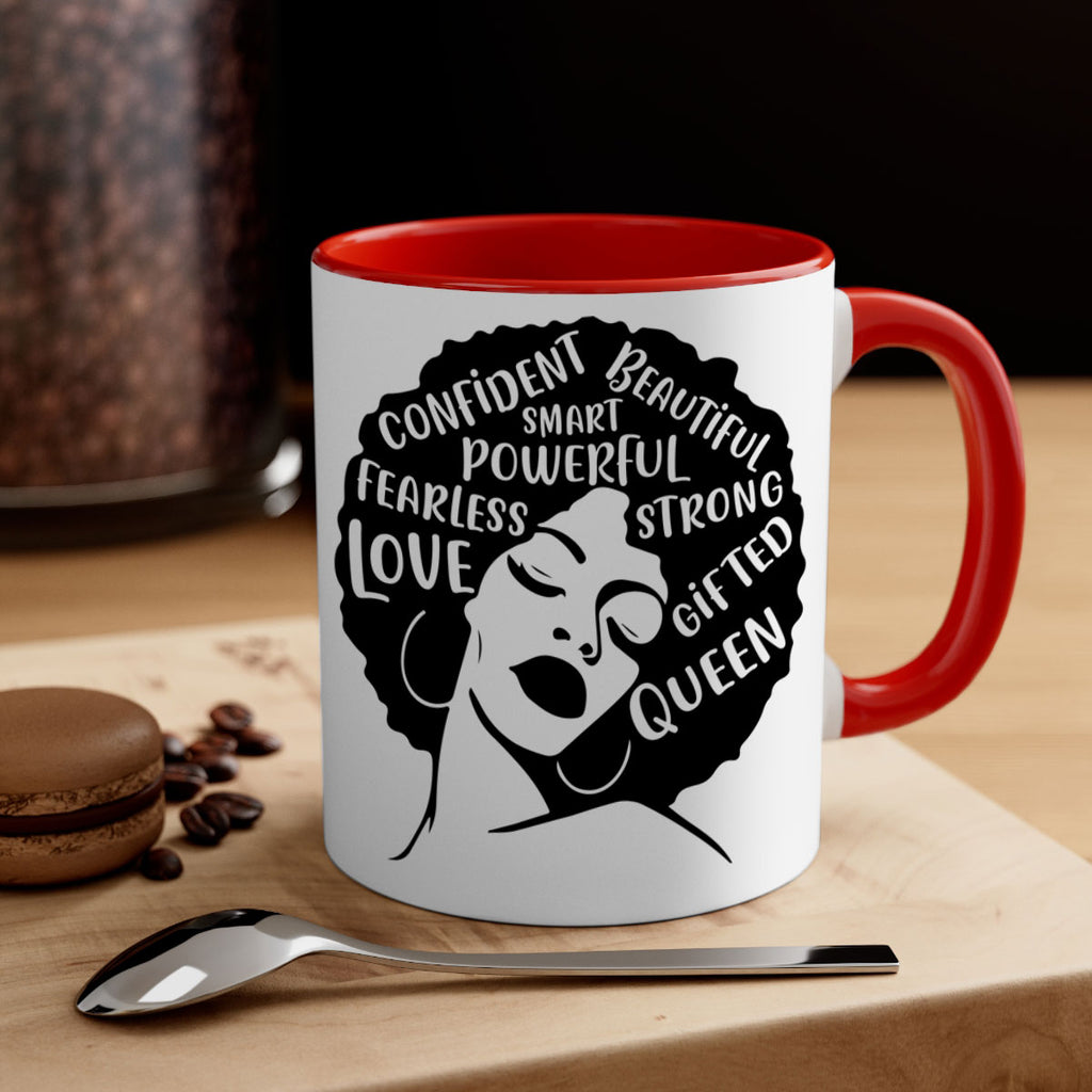 afro lady with words 24#- Black women - Girls-Mug / Coffee Cup