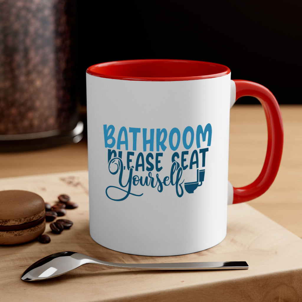 bathroom please seat yourself 92#- bathroom-Mug / Coffee Cup