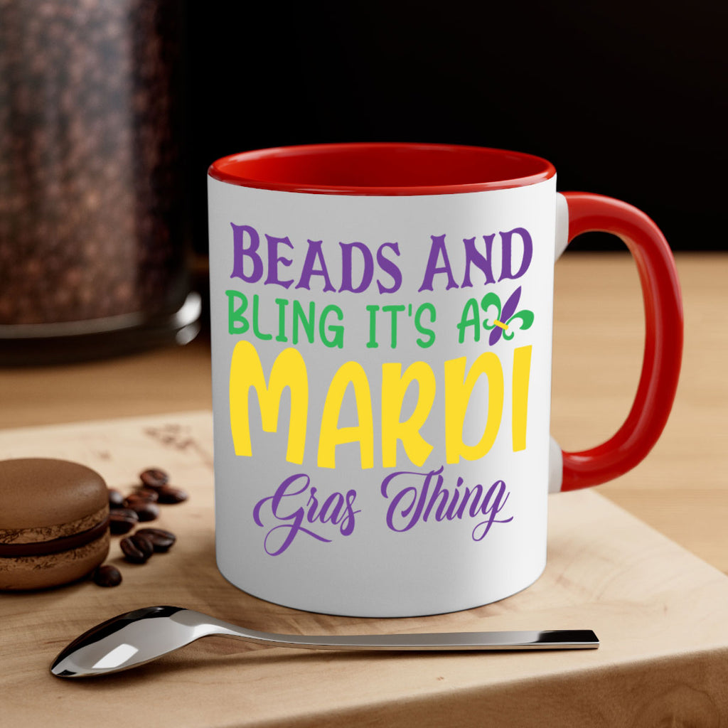 beads and bling its a mardi gras thing 86#- mardi gras-Mug / Coffee Cup
