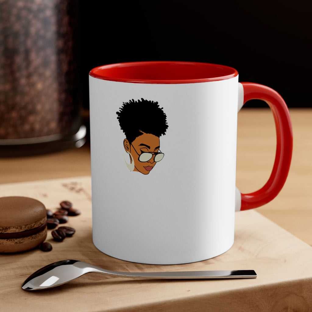 black afro 44#- Black women - Girls-Mug / Coffee Cup
