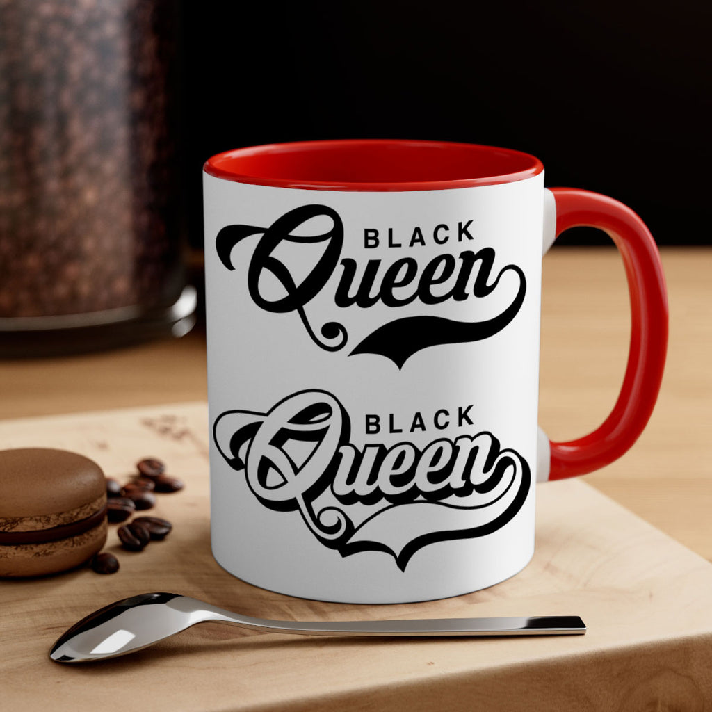 black queen 195#- black words - phrases-Mug / Coffee Cup