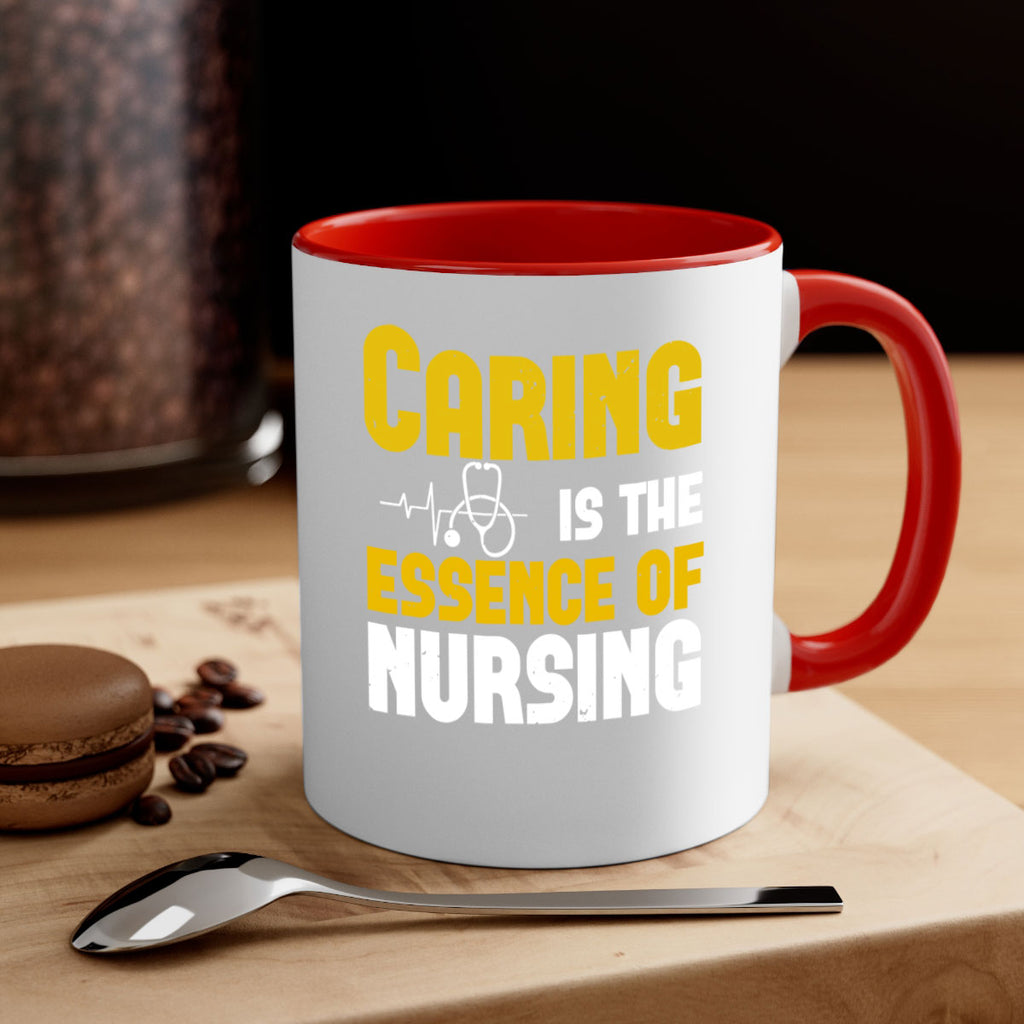 caring is the essence of Style 250#- nurse-Mug / Coffee Cup