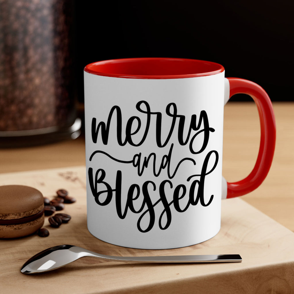 christmas ornamentsmerry and blessed 179#- christmas-Mug / Coffee Cup