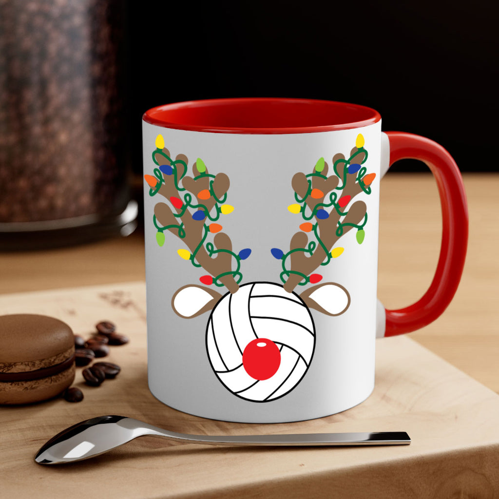 christmas reindeer antler volleyball style 121#- christmas-Mug / Coffee Cup