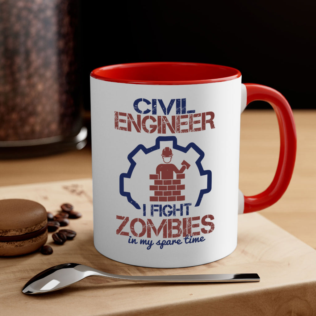 civil engineer i fight zombies in my spare time Style 25#- engineer-Mug / Coffee Cup