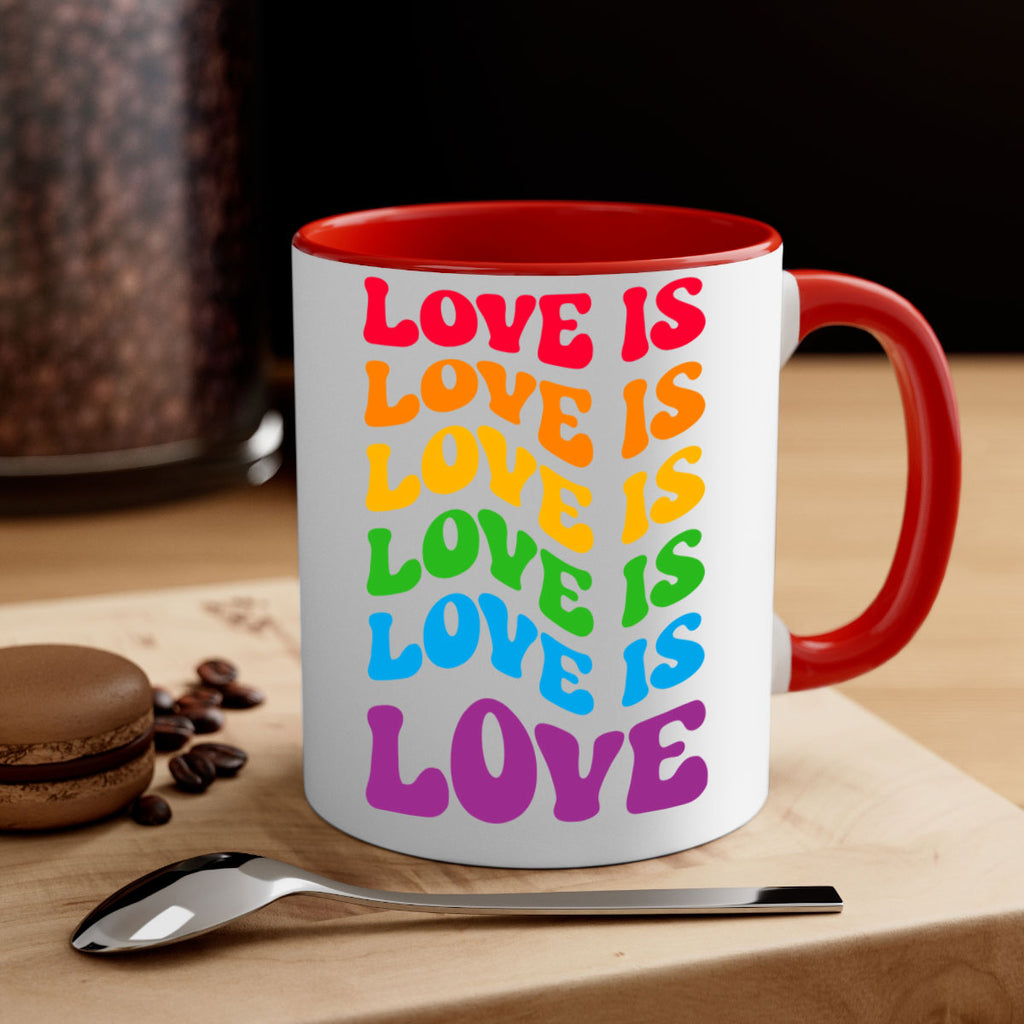 cool rainbow lgbt love is lgbt 147#- lgbt-Mug / Coffee Cup