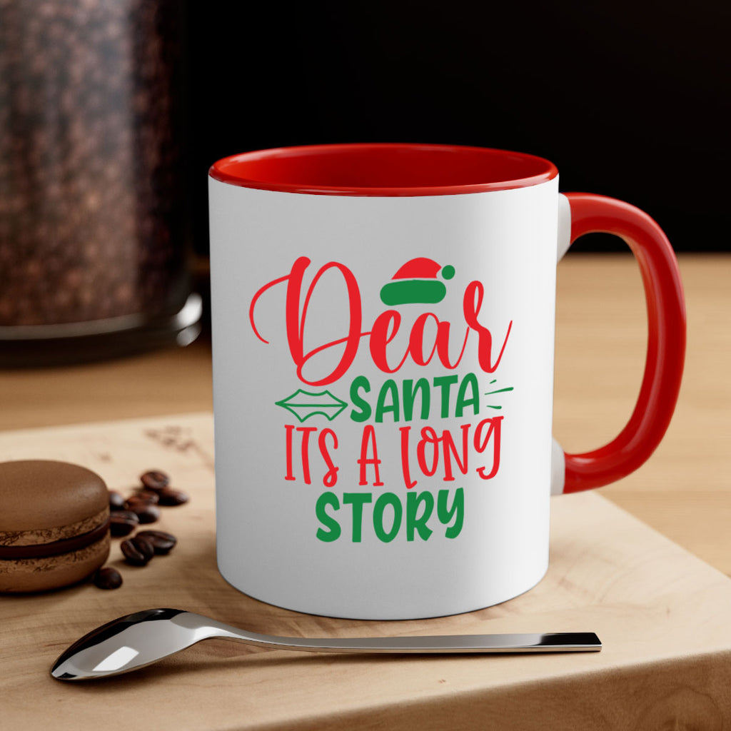 dear santa its a long story style 173#- christmas-Mug / Coffee Cup