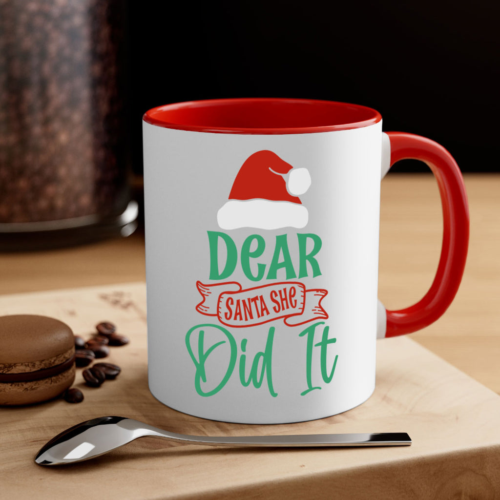 dear santa she did it style 177#- christmas-Mug / Coffee Cup